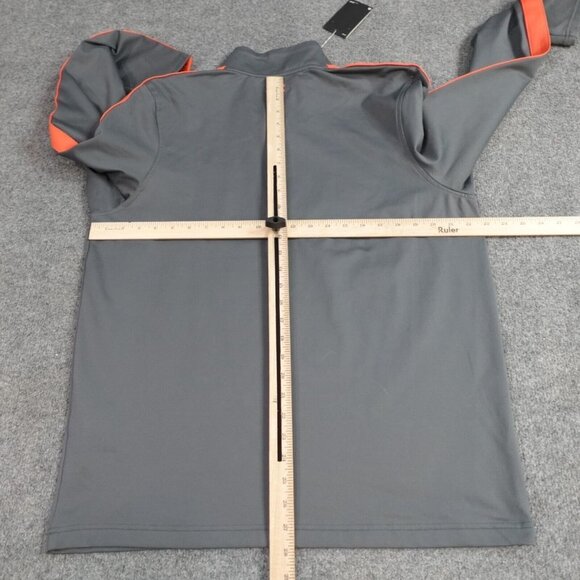 Under Armour Storm Golf Pullover L Gray 1/4 Zip Embroidered Witch on a Broom NEW - Picture 6 of 10